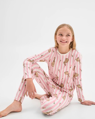 Sibling Matching Easter Australian Cotton Older Girls Pyjama Set