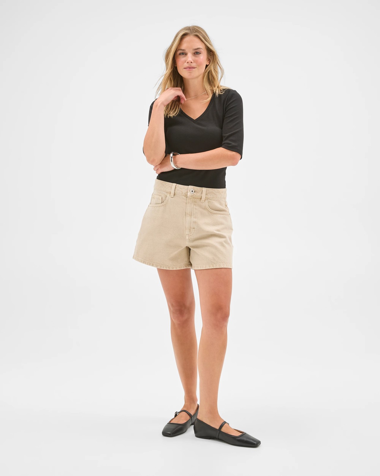Lily Loves High Rise Denim Shorts 2 of 5