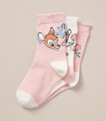 3 Pack Disney Bambi Socks