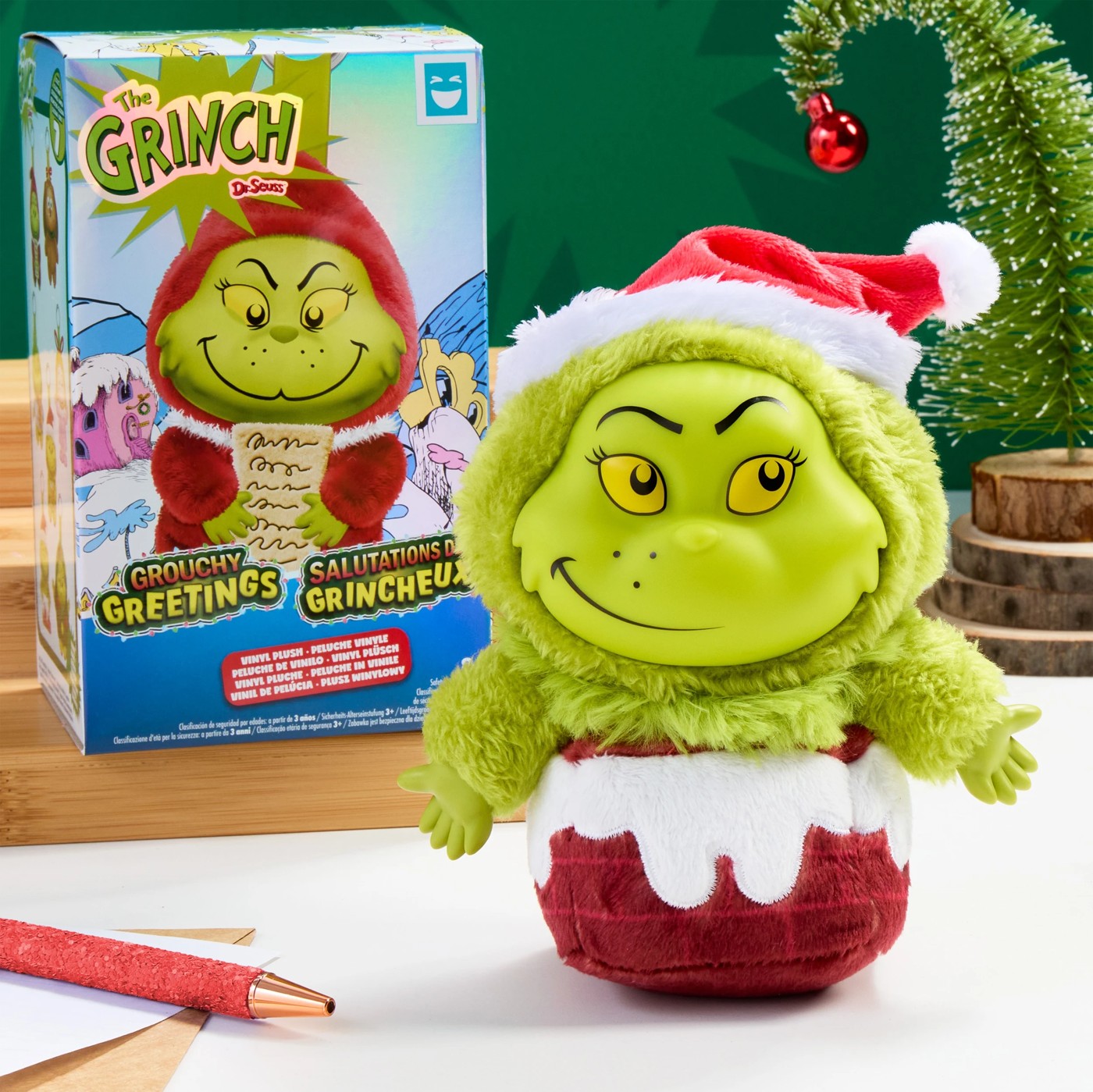 HAPPY HAUL Dr. Seuss: The Grinch Grouchy Greetings Blind Box Plush - Assorted 5 of 5