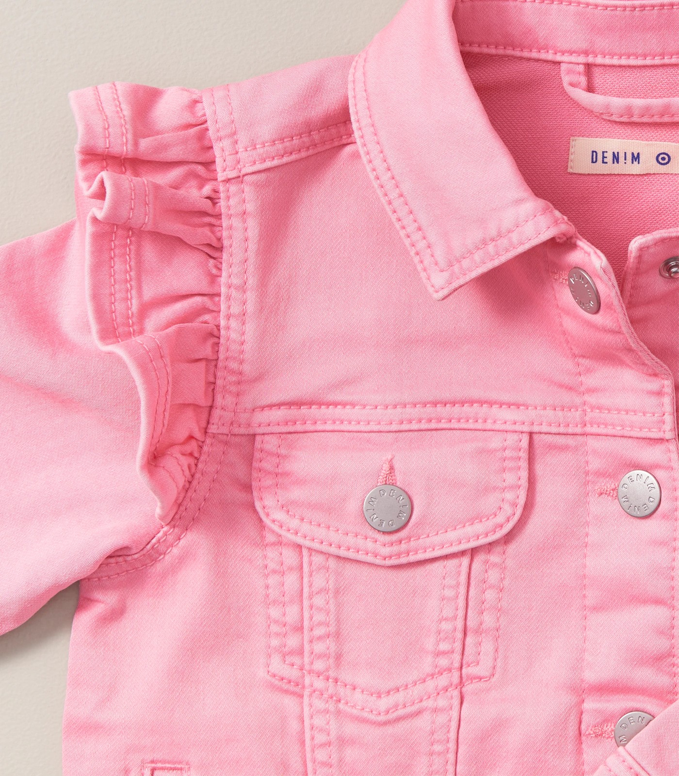 Target pink hot sale denim jacket