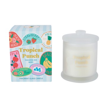 Tropical Punch Fragrant Glass Boxed Candle - Anko