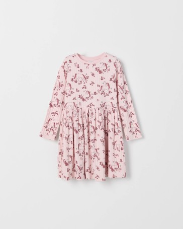 Australian Cotton Blend Long Sleeve Rib Core Dress