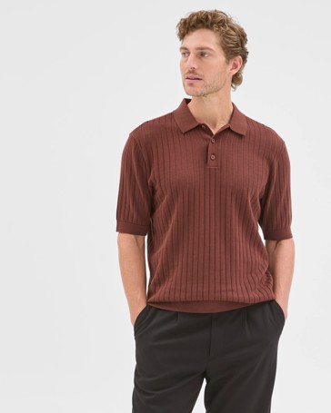 Preview Australian Cotton Pointelle Polo Top