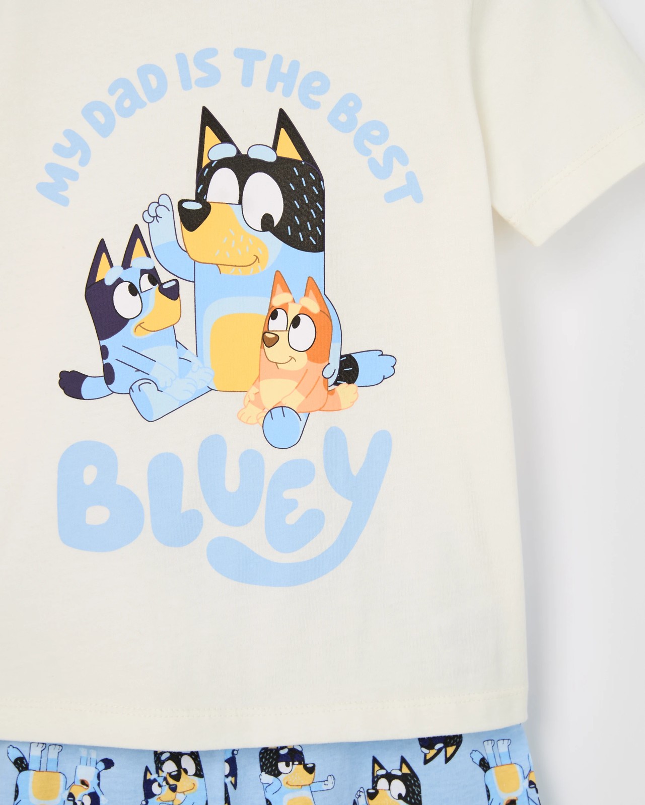 Family Matching Bluey Australian Cotton Younger Kids Pyjama Set 2 of 3