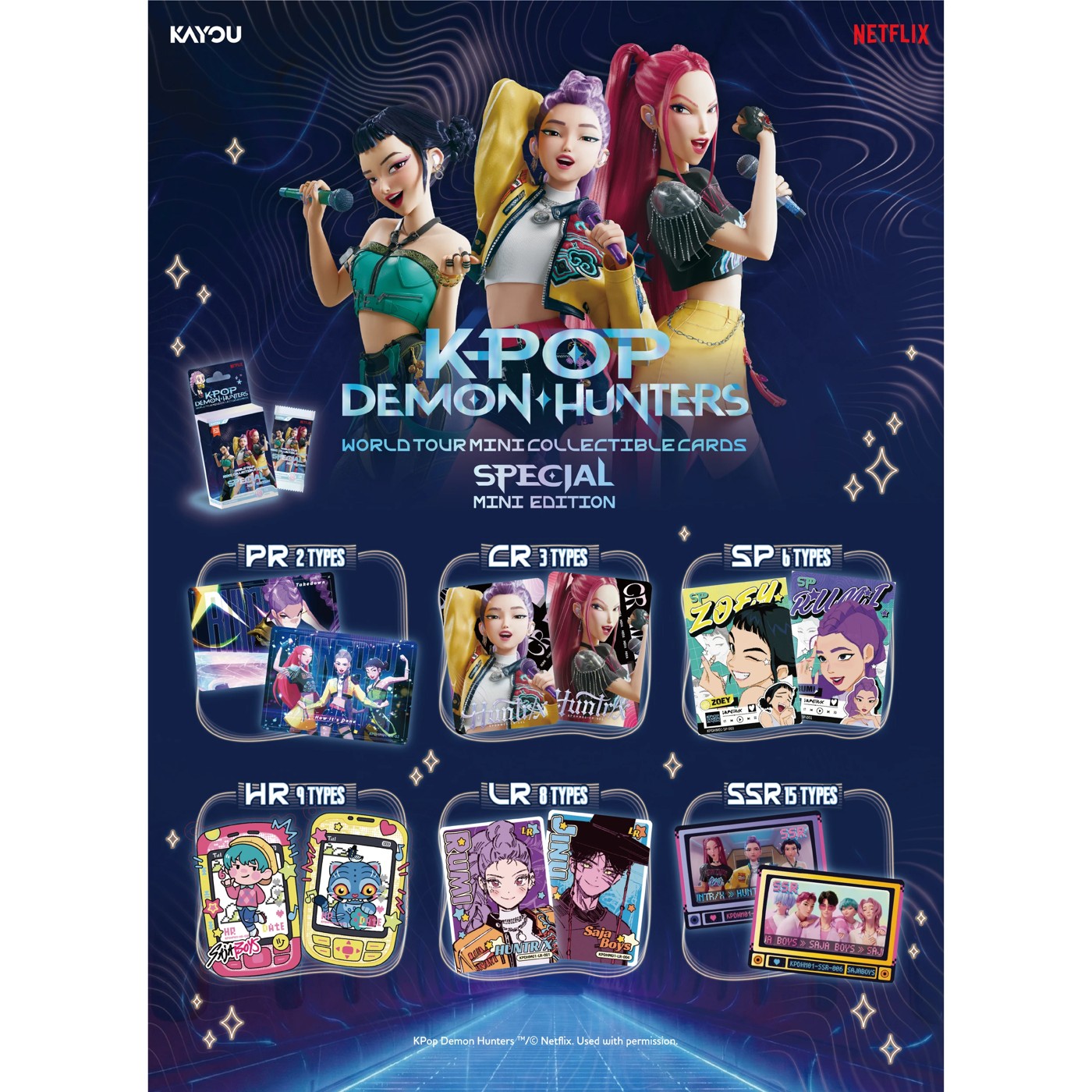 K-Pop Demon Hunters Collectible Trading Cards Special Mini Edition 3 of 6