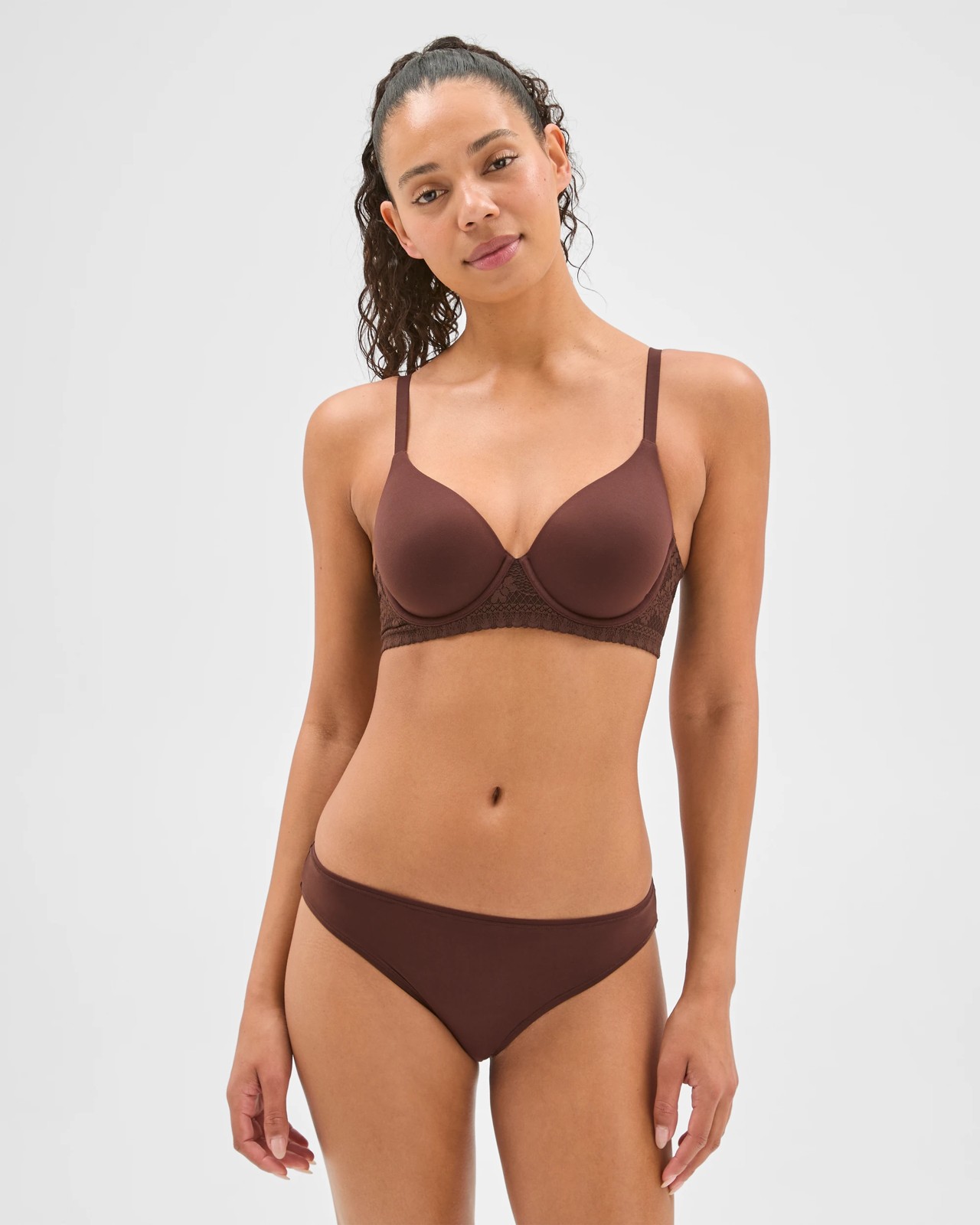 3 Pack Soft Comfort Bikini Briefs - Dark Oak 4 of 5