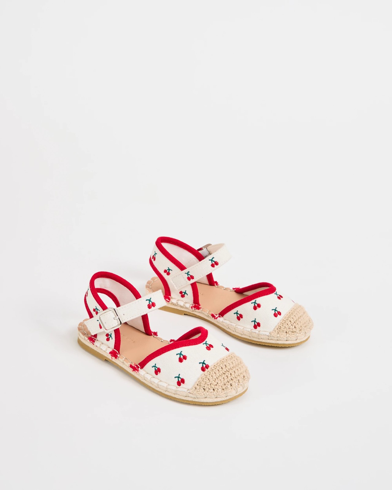 Closed Toe Espadrille Sandals - Cherry Neutral 2 of 3