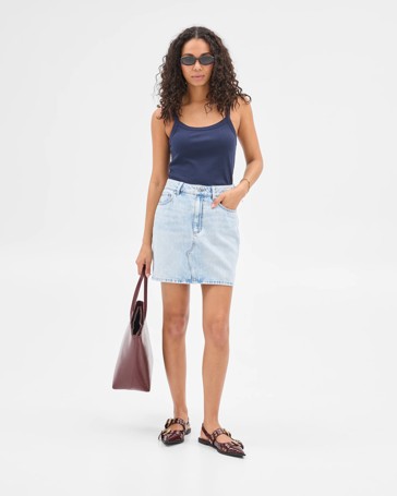 Denim Mini Skirt