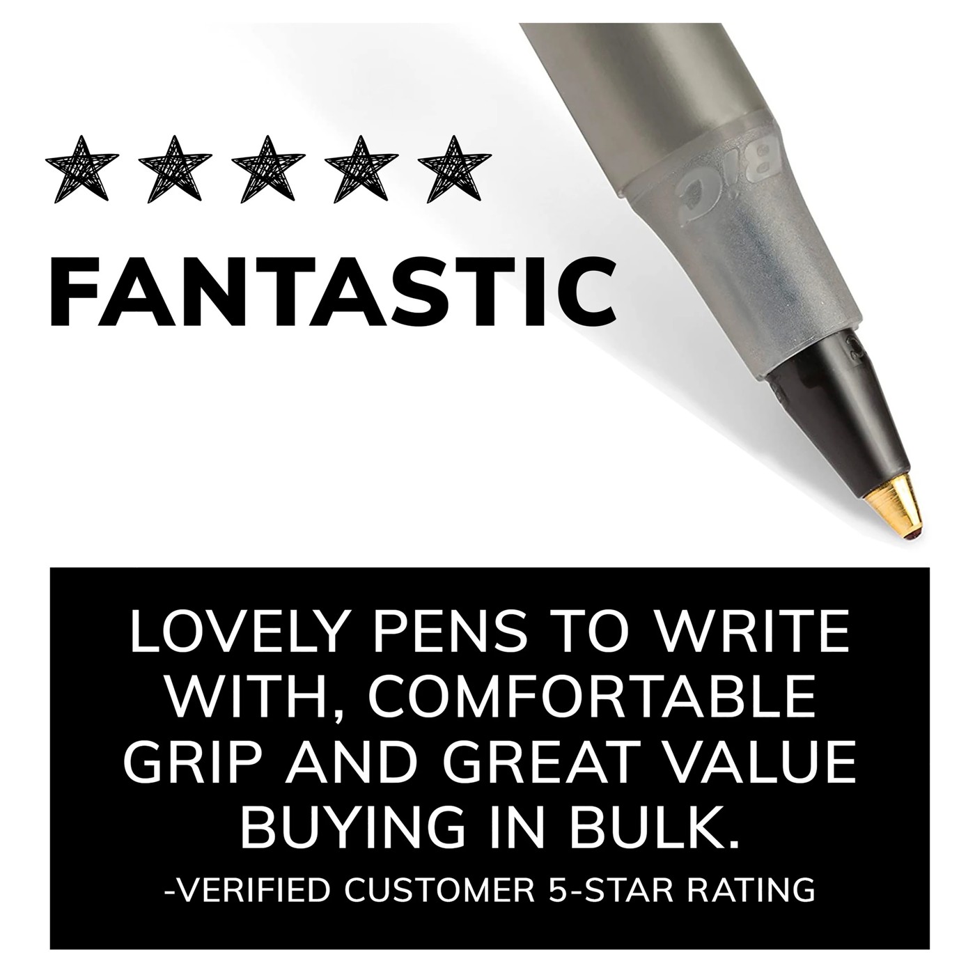 15 Pack BIC Round Stic Ballpoint Pens - Black 6 of 6