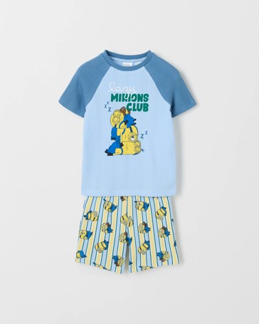 Minions Australian Cotton Younger Boys Rib Pyjama Set