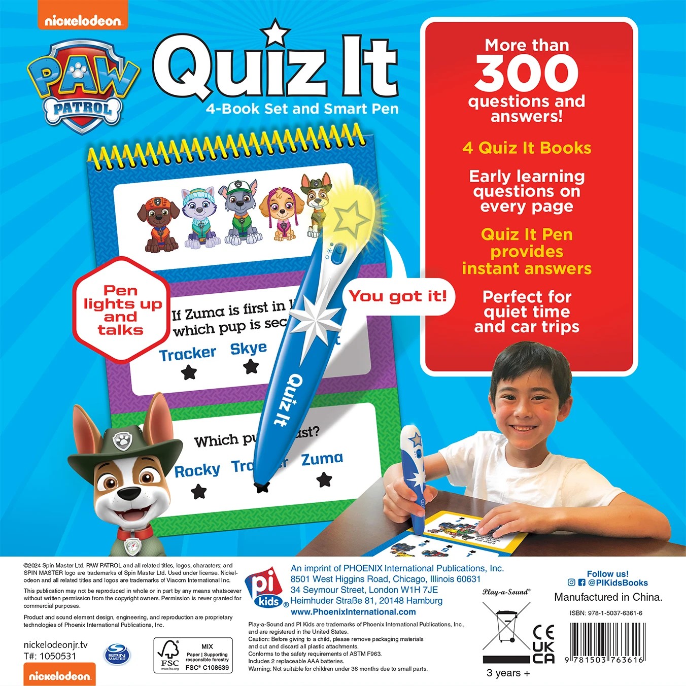 Nickelodeon PAW Patrol: Quiz It 4-Book Set and Smart Pen 2 of 5