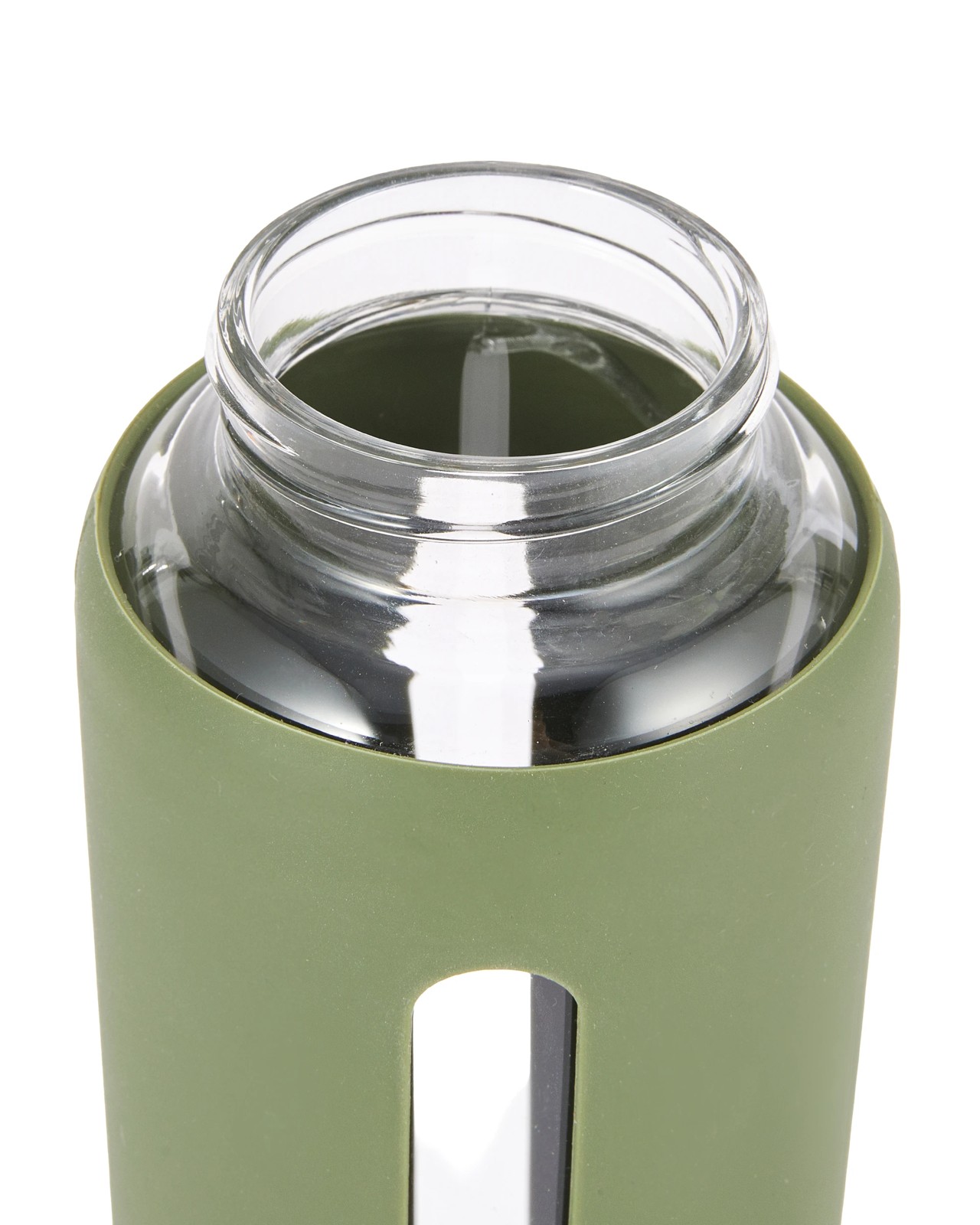 Anko 1L Glass Drink Bottle with Silicone Wrap -  Green 5 of 5