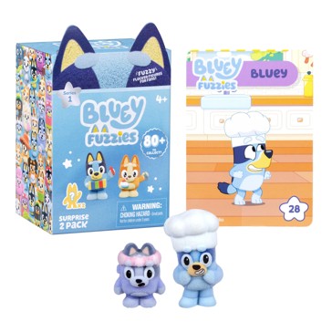2 Pack Bluey Fuzzies S1 Collectible - Assorted