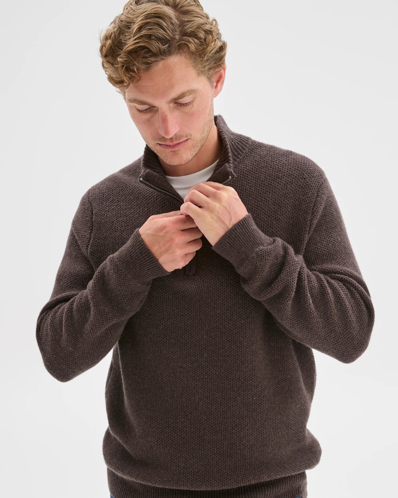 Lambswool 1/2 Zip Knit Jumper 2 of 6