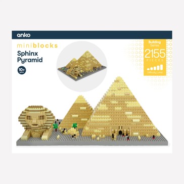 2155 Piece Mini Blocks Building Series: Sphinx Pyramid - Anko