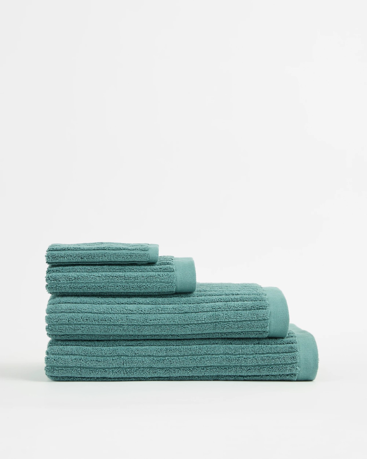 Dylan Australian Cotton Rib Bath Sheet - Adriatic Blue 3 of 3
