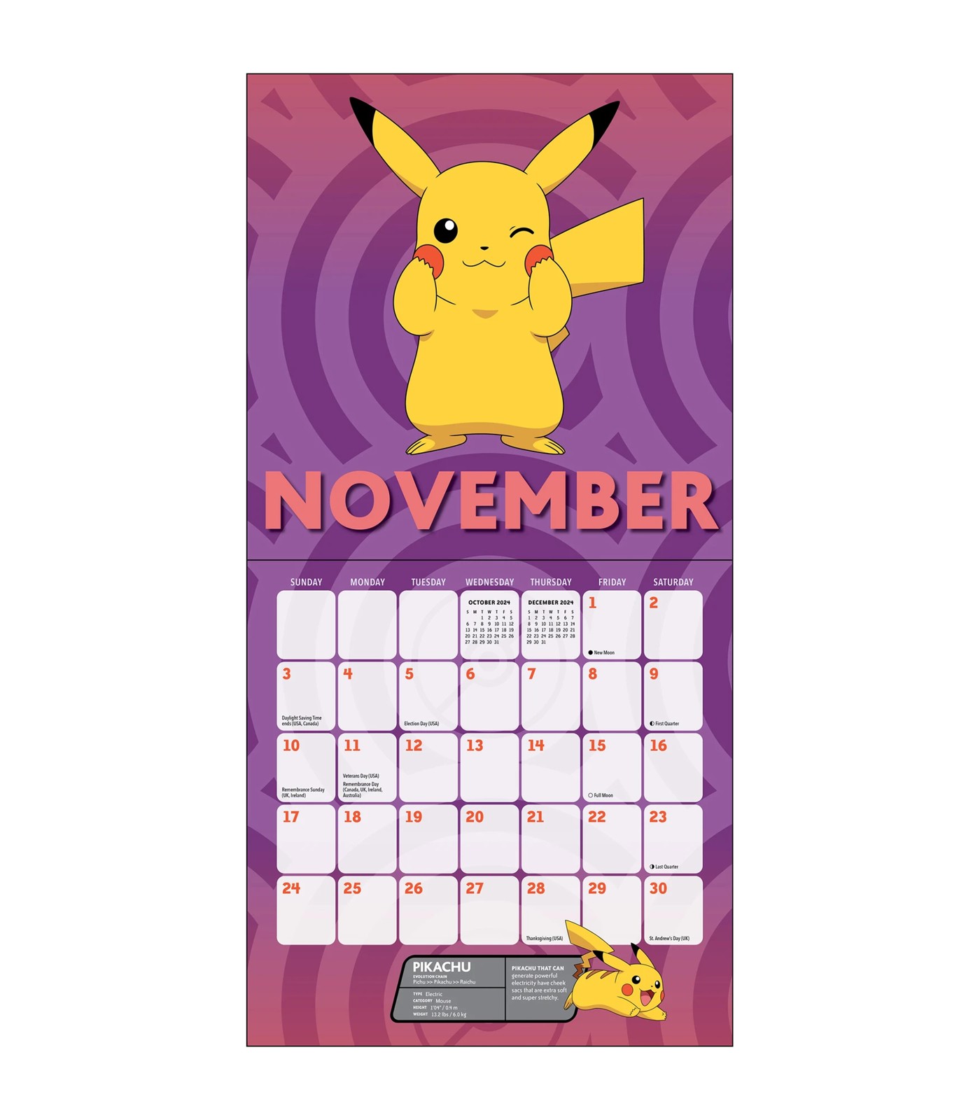 Pokemon 2024 Square Calendar | Target Australia