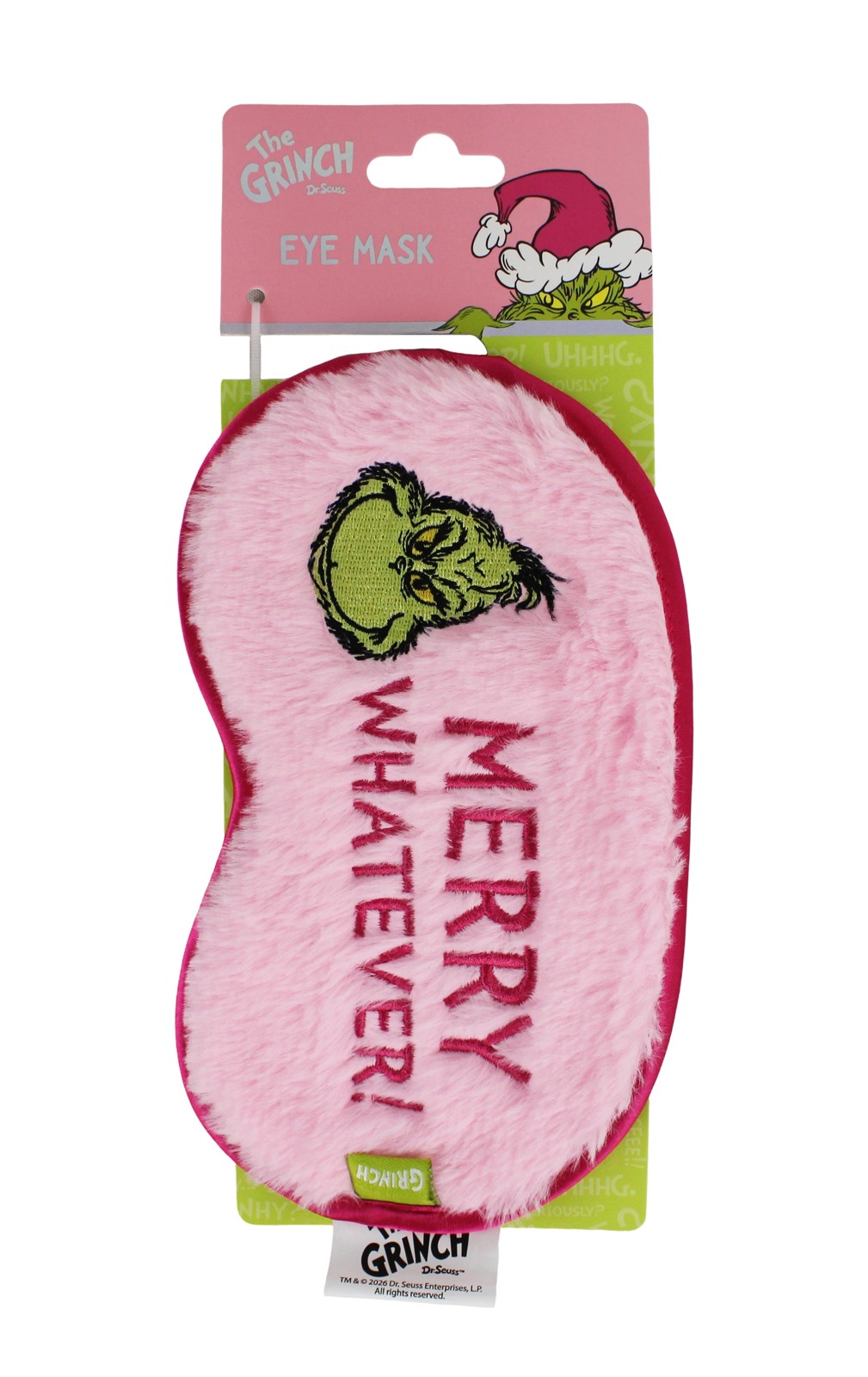 The Grinch Slogan Eye Mask 2 of 4
