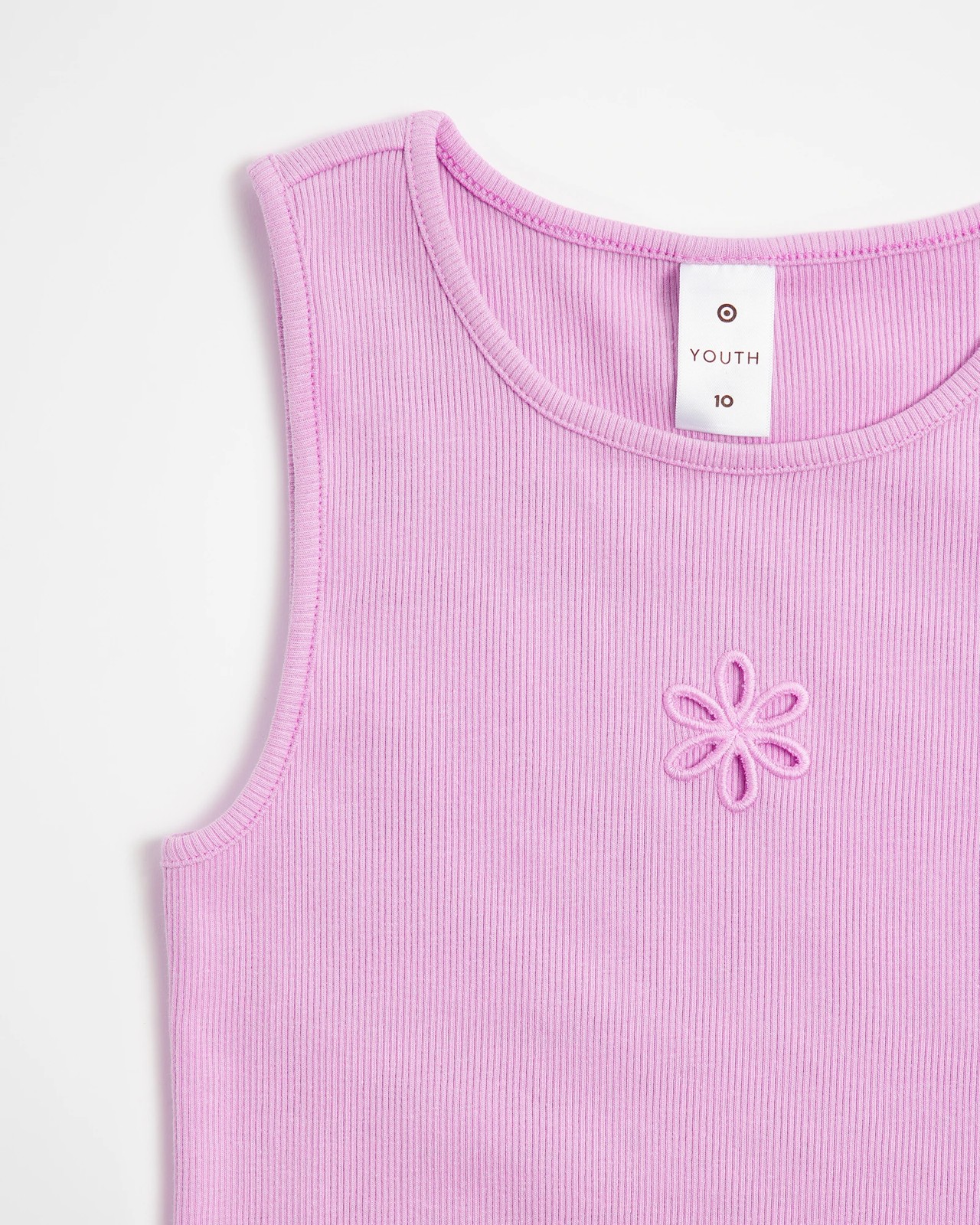 Rib Embroidered Tank 2 of 3