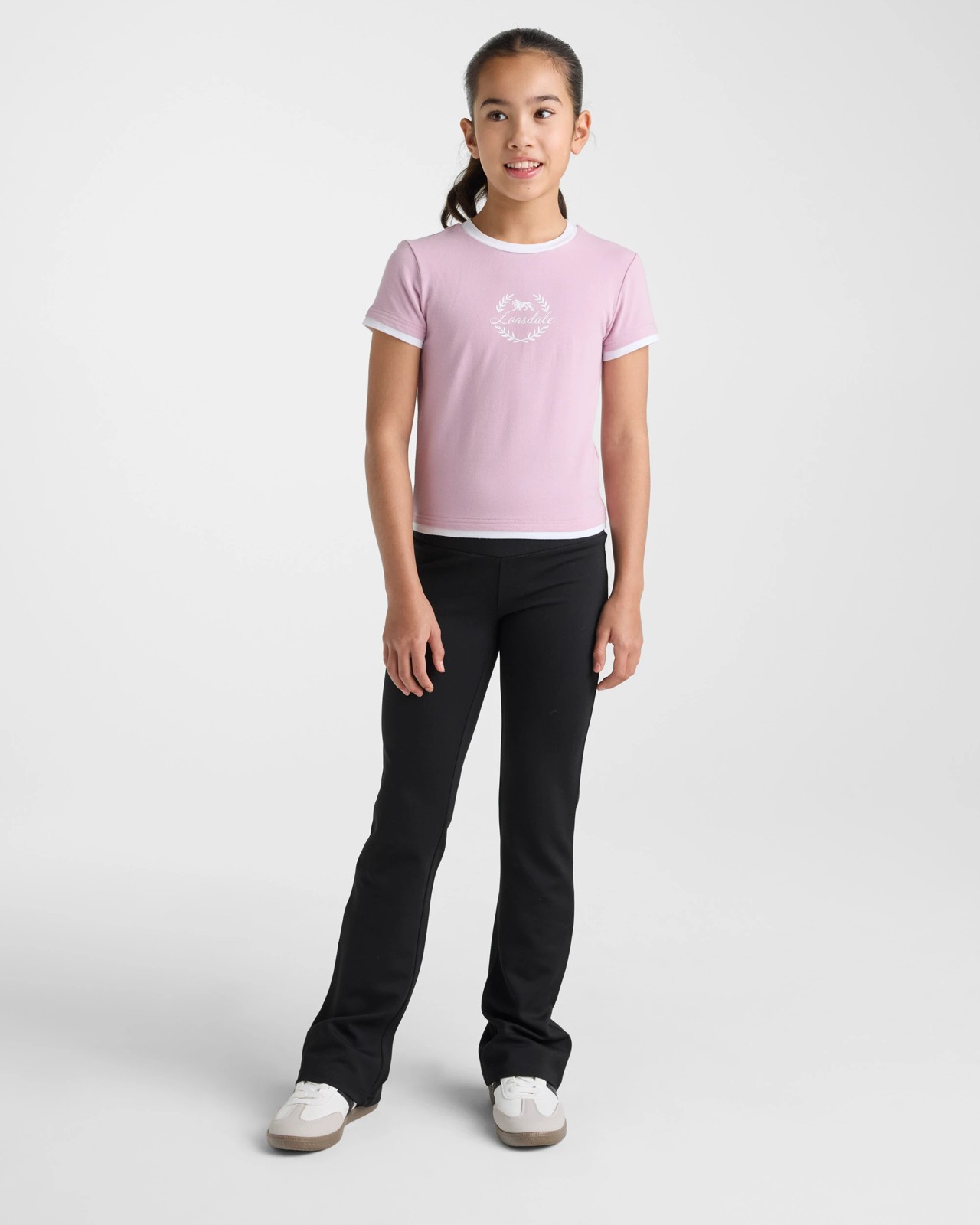 Lonsdale London Layered Terrace Short Sleeve T-Shirt - Dusty Pink 5 of 5
