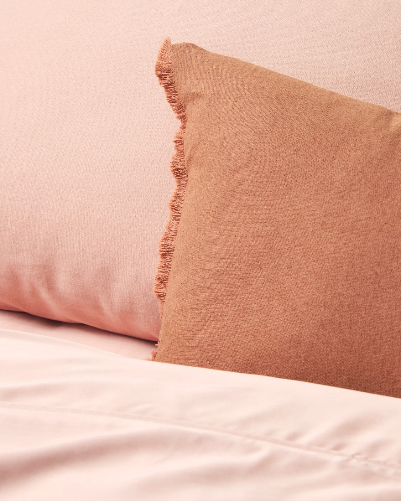 Laynie Linen/Cotton Quilt Cover Set - Blush 6 of 6