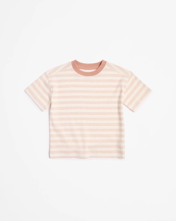 Australian Cotton Blend Waffle Stripe T-shirt