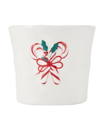 Anko Christmas Candycane Icon Ceramic Candle