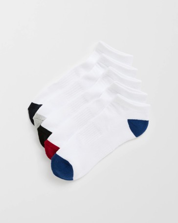 Maxx Australian Cotton Blend 5 Pack Low Cut Sport Socks