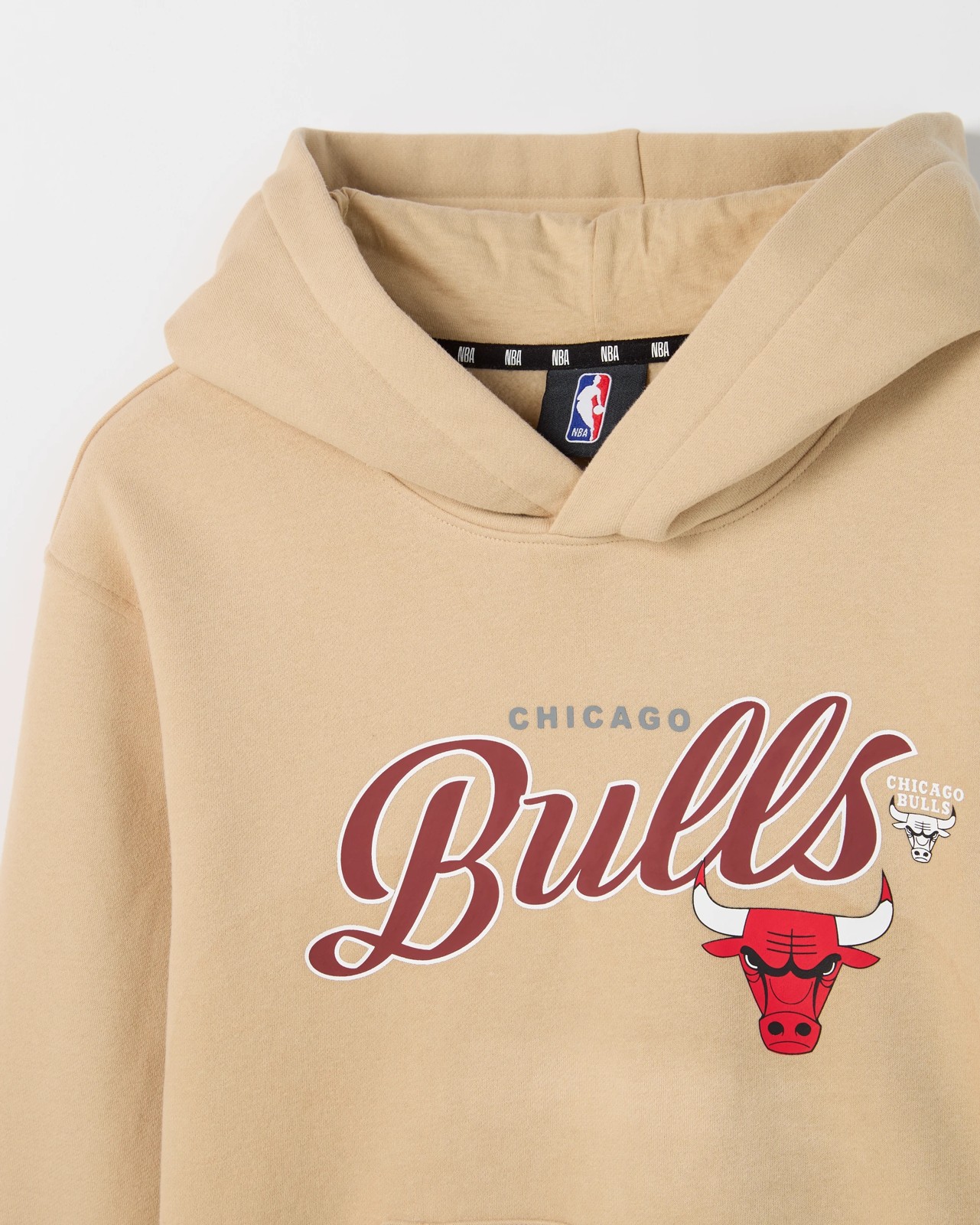 NBA Australian Cotton Blend Oversized Popover Sweat Top - Neutral 2 of 2