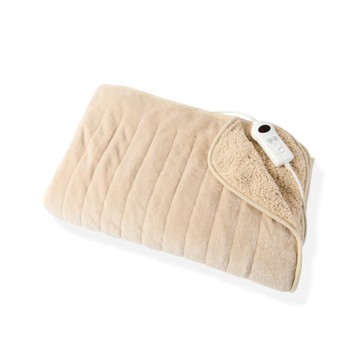 Anko Heated Throw Sherpa - Beige