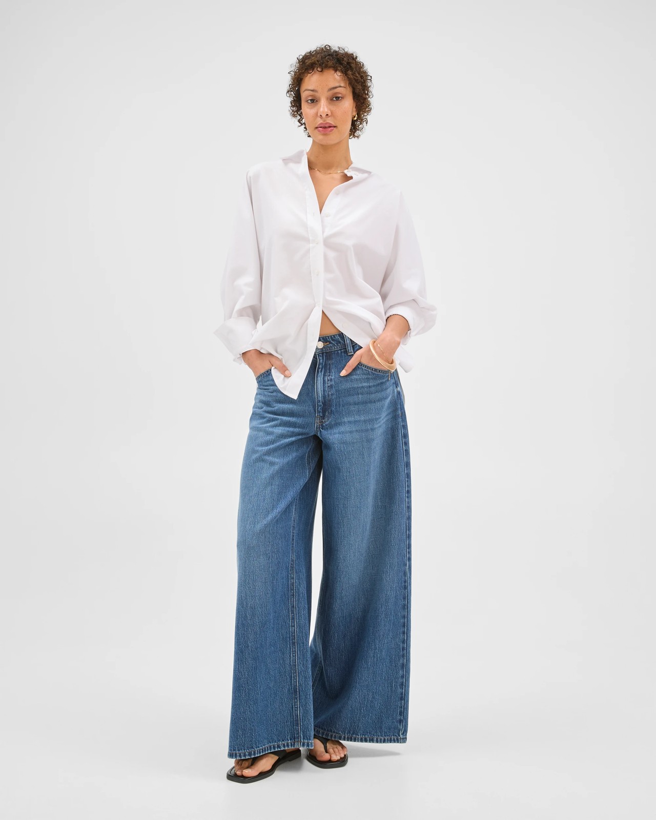 Airloom Slouch Wide Leg Denim Jeans 2 of 6