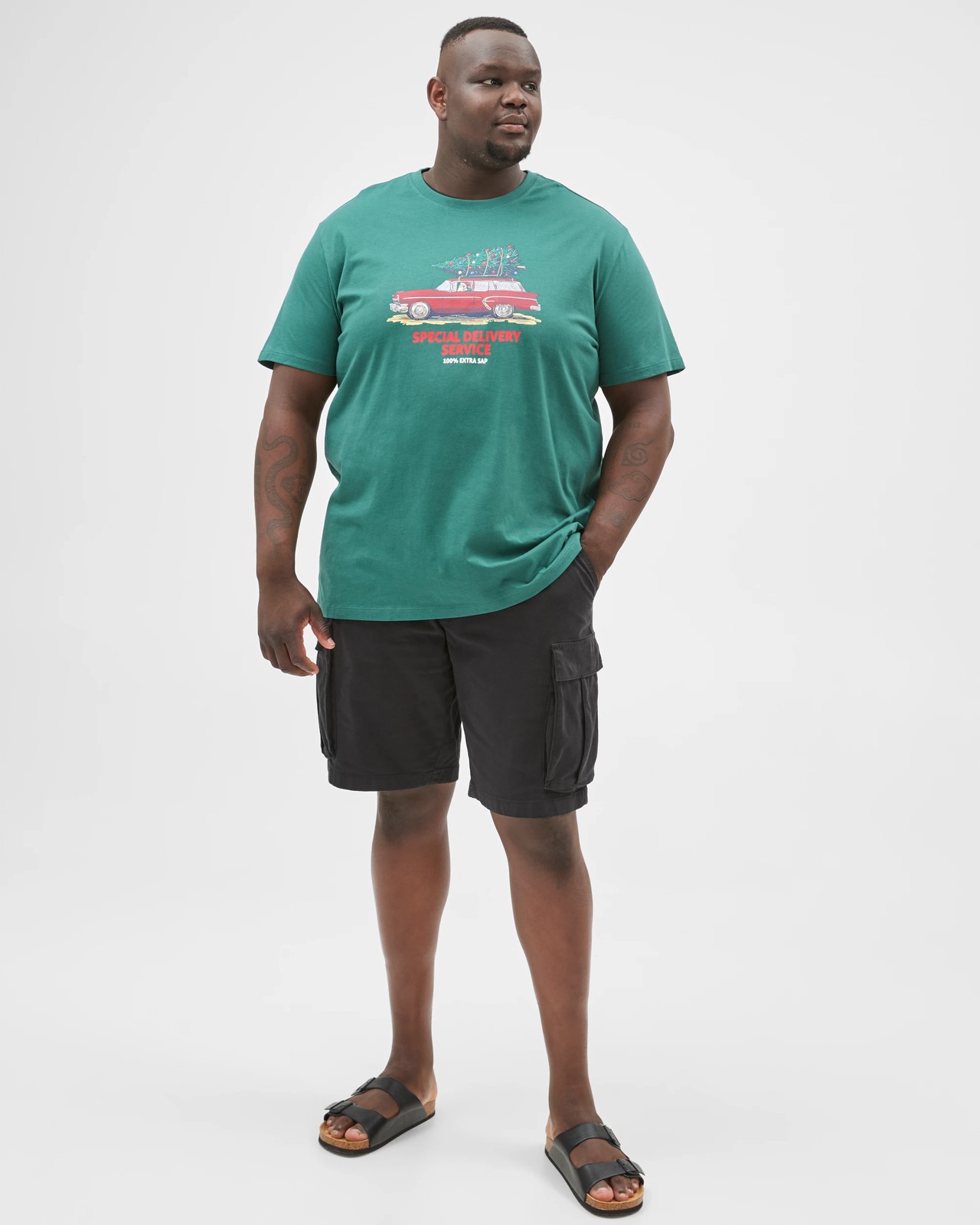 Plus Size Australian Cotton Christmas Special Delivery T-Shirt 5 of 6