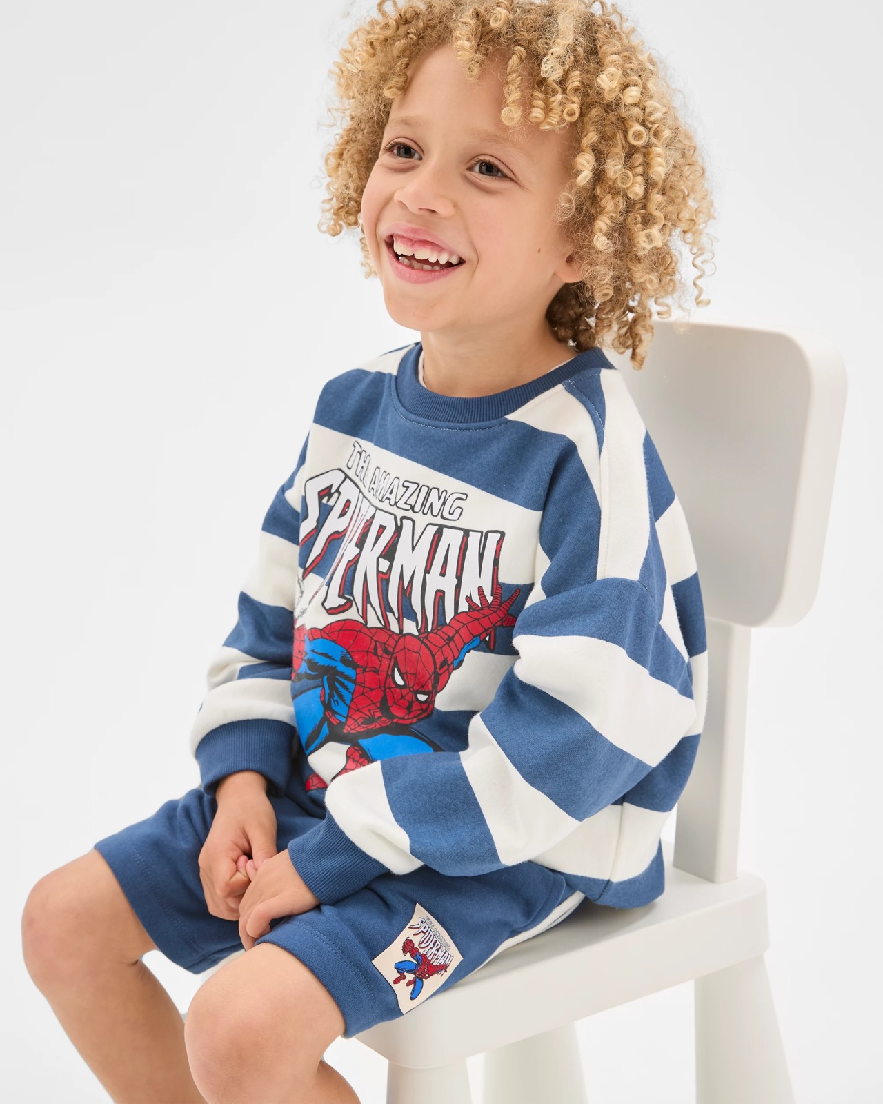 Marvel Spider-Man Australian Cotton Blend Jumper and Shorts Set 2 of 6