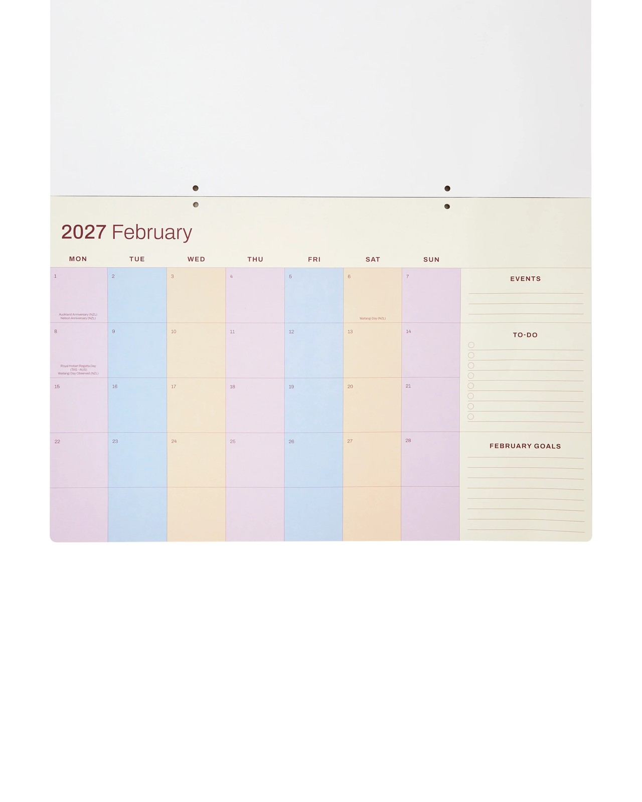Anko 2027 Jumbo Colour Calendar 2 of 5