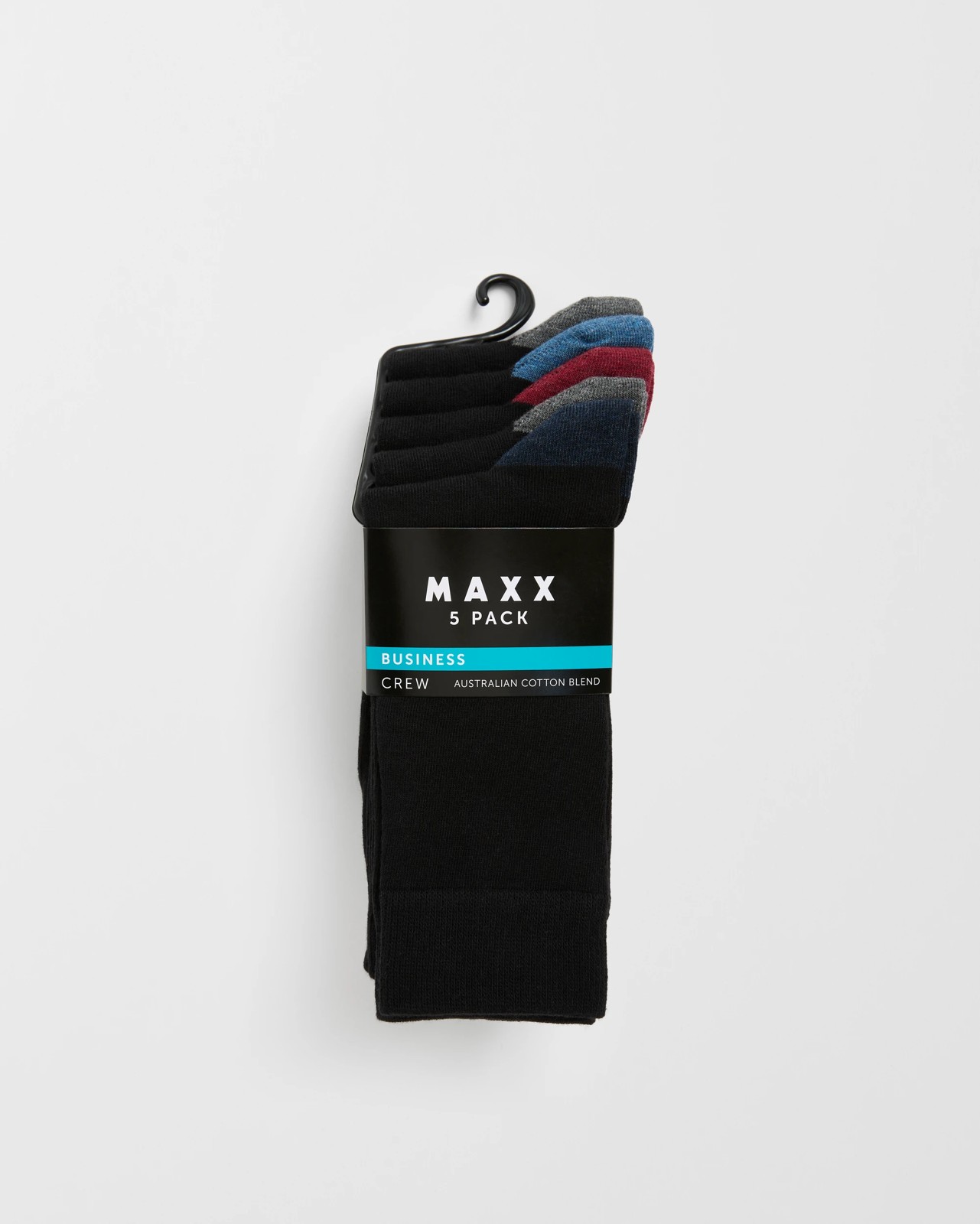 Maxx Australian Cotton Blend 5 Pack Business Crew Socks 3 of 3