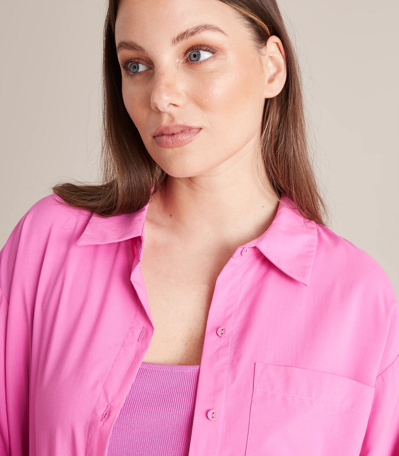 Preview Oversized Button Through Shirt Target Australia