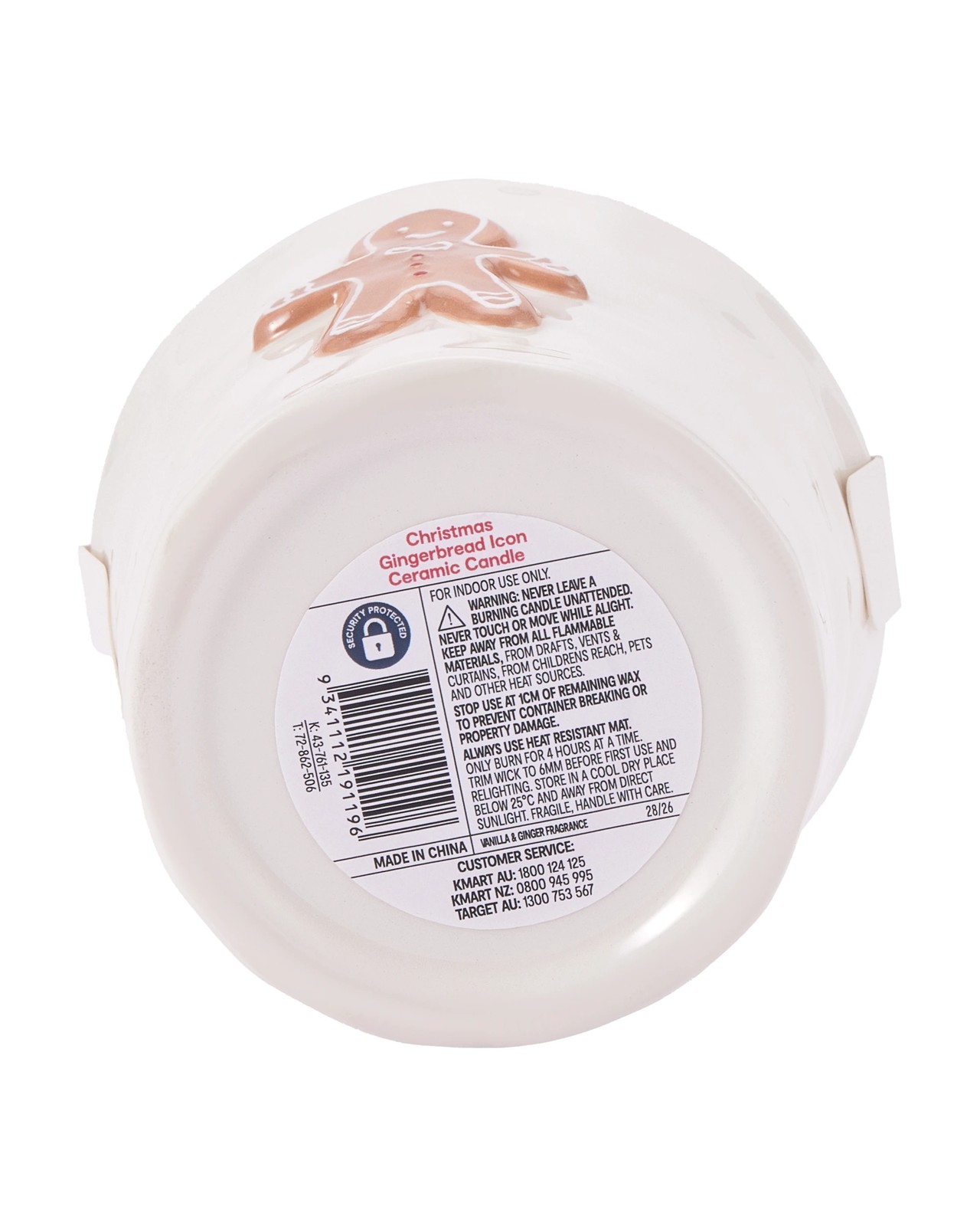 Anko Christmas Gingerbread Icon Ceramic Candle 5 of 5