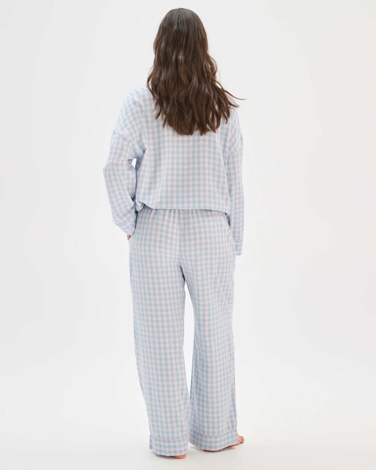 Full Length Pyjama Pants - Blue Gingham 5 of 5