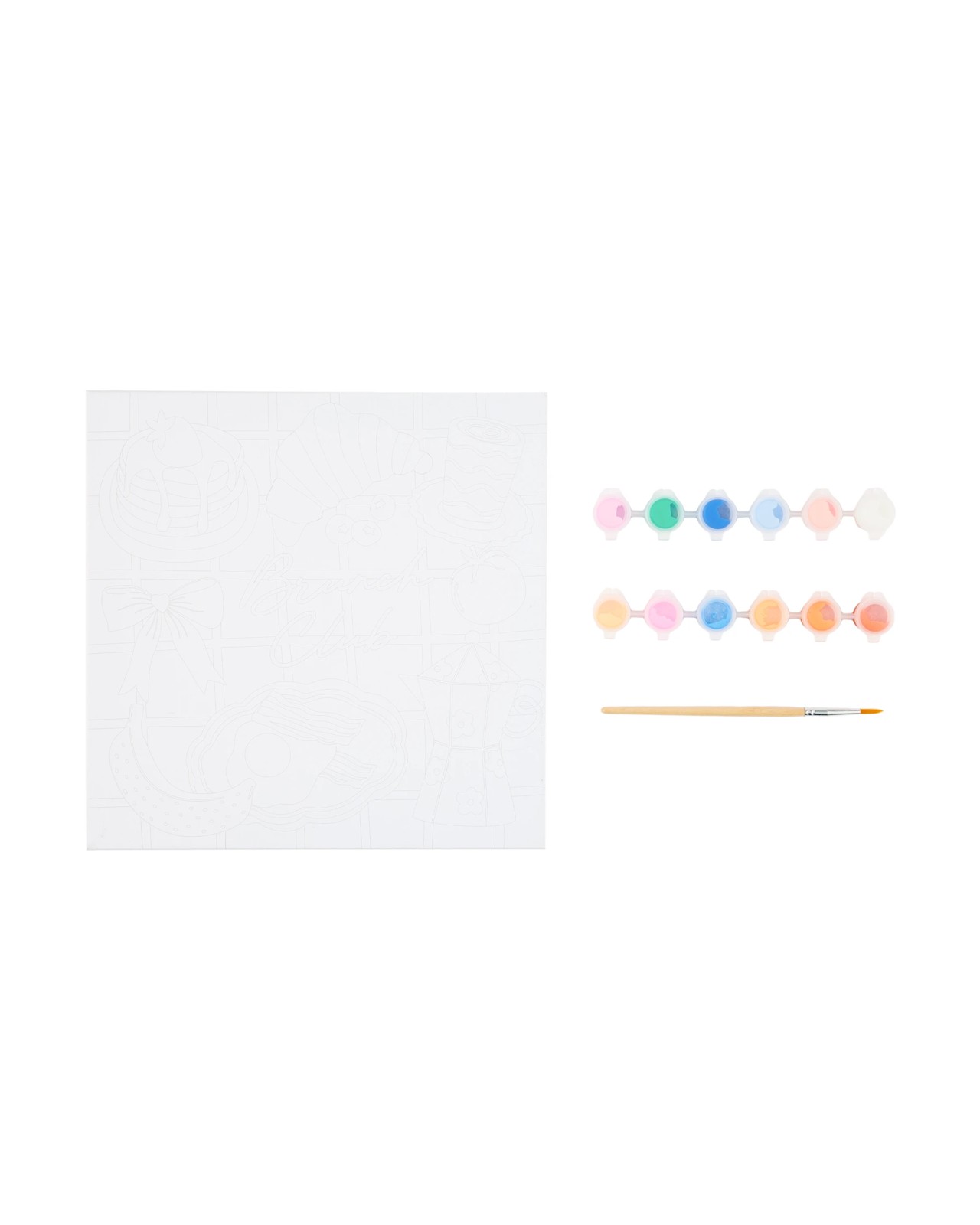 Anko Paint Your Own Canvas Art Kit- Brunch Club 2 of 4