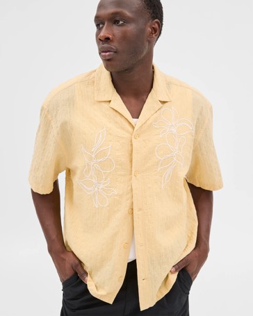 Australian Cotton Rich Short Sleeve Shirt - Commons