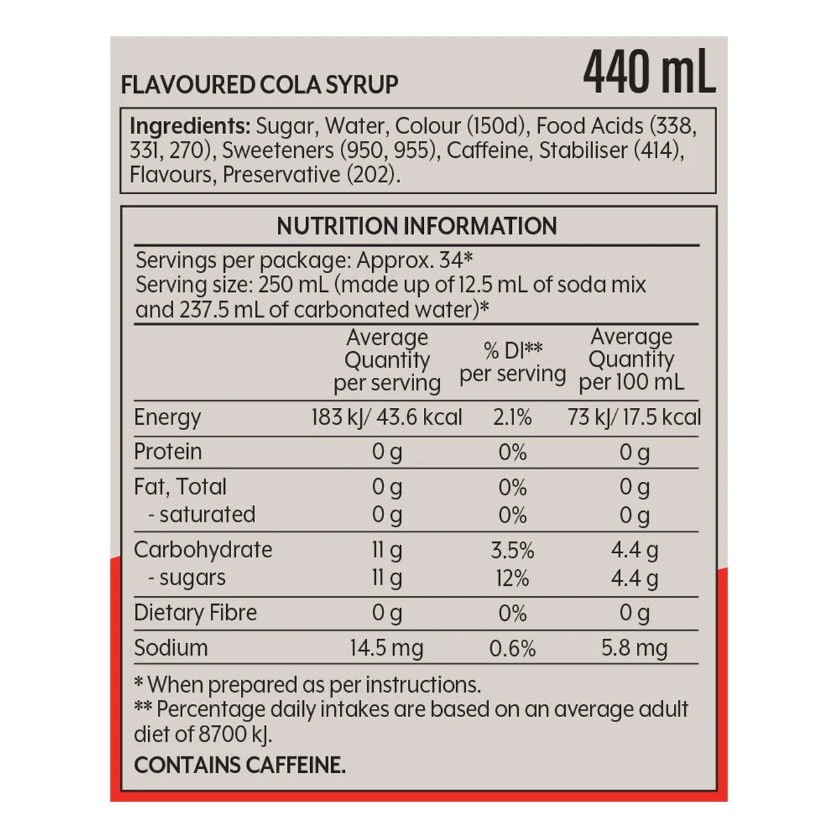 Sodastream Classics Cola Soda Mix 440ml 2 of 2