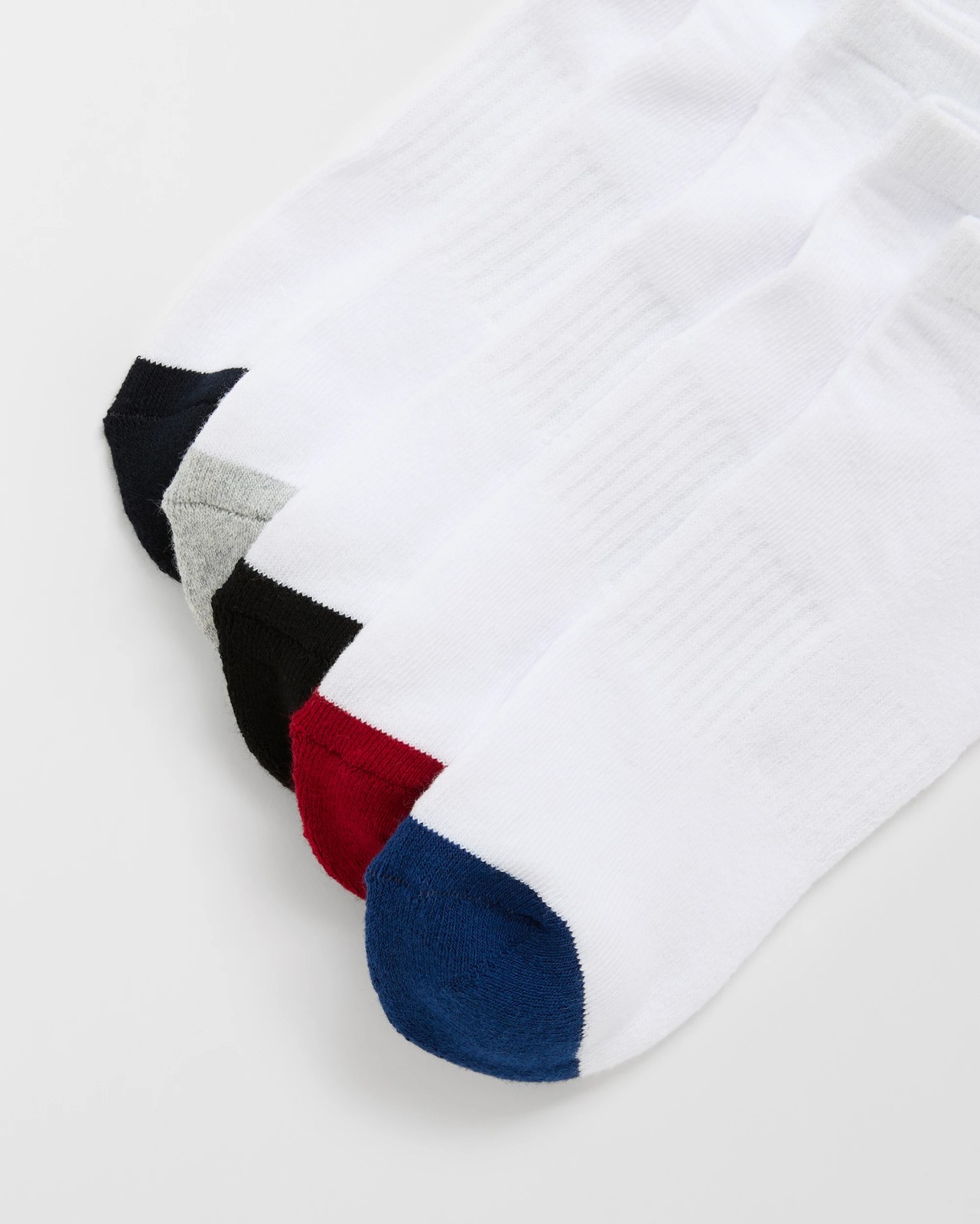 Maxx Australian Cotton Blend 5 Pack Low Cut Sport Socks - White/Colour Blocking 2 of 3