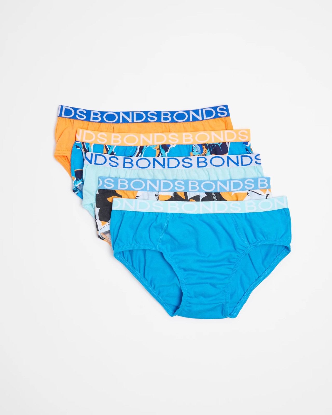 Bonds Boys Briefs 5 Pack - Kings of the Jungle UWNU5T_K5K