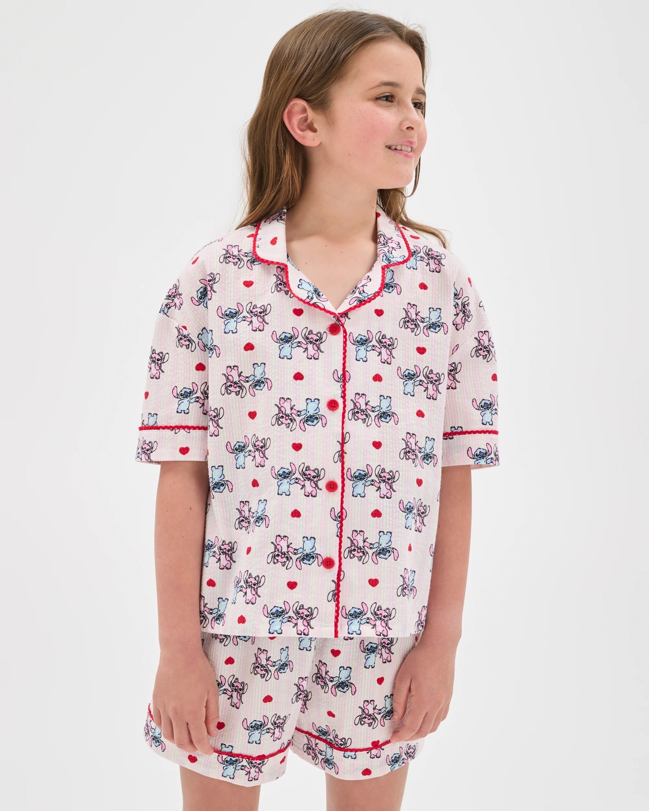 Licensed Disney Lilo & Stitch Older Girls Woven Pyjama Set 2 of 6