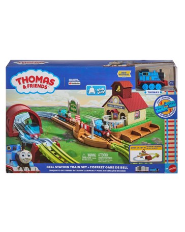Thomas & Friends Bell Station Train Set with Push-Along Thomas Engine & Track