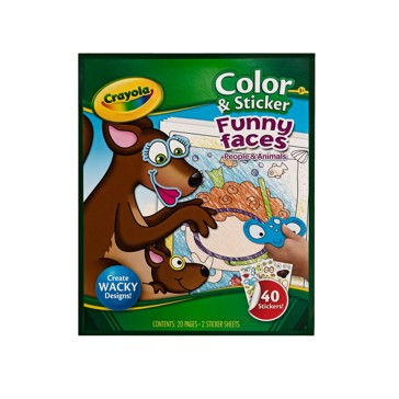 Crayola Funny Faces - Colour & Stickers