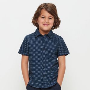 Short Sleeve Shirt - Navy Blue | Target Australia