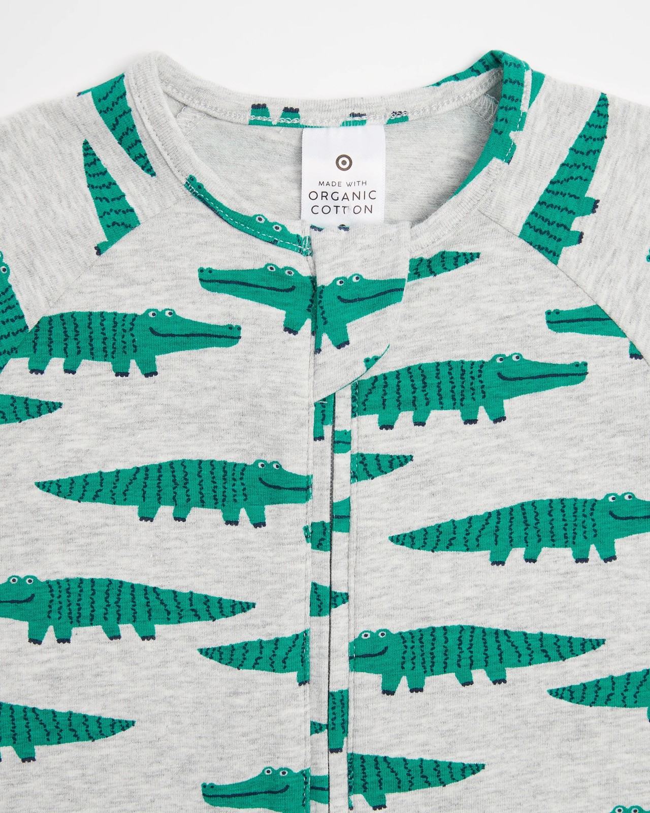 Baby Organic Cotton Print Zip Coverall 2 of 3