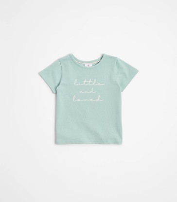 Baby Organic Cotton Placement Print T-shirt